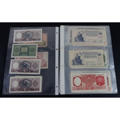 393 - Argentina (37), a collection in album sleeves, date range 1935 - 2003, denominations 50 Centavos to ... 