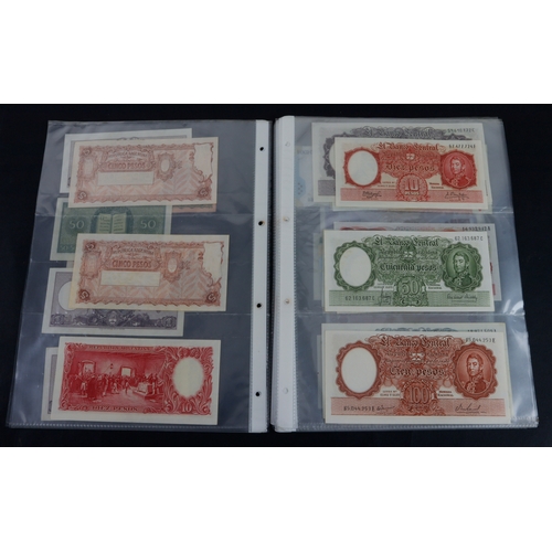 393 - Argentina (37), a collection in album sleeves, date range 1935 - 2003, denominations 50 Centavos to ... 