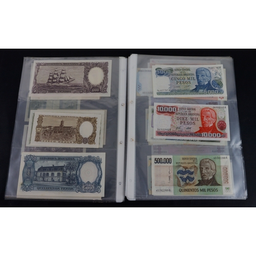 393 - Argentina (37), a collection in album sleeves, date range 1935 - 2003, denominations 50 Centavos to ... 