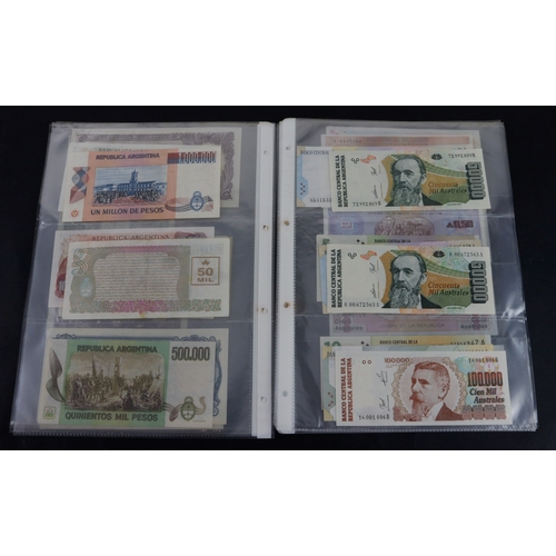 393 - Argentina (37), a collection in album sleeves, date range 1935 - 2003, denominations 50 Centavos to ... 