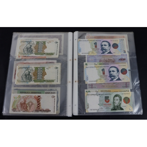 393 - Argentina (37), a collection in album sleeves, date range 1935 - 2003, denominations 50 Centavos to ... 