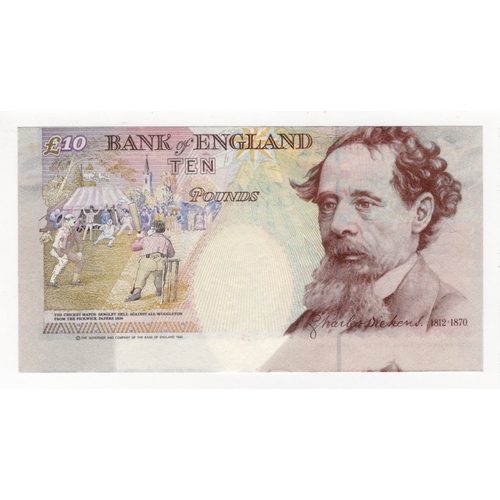 42 - ERROR Kentfield 10 Pounds issued 1992, major design misplaced vertically with top of adjacent note s... 