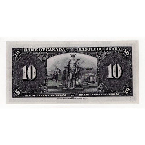 475 - Canada 10 Dollars dated 2nd January 1937 signed Gordon & Towers, portrait King George VI at centre, ... 