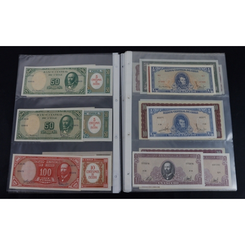 497 - Chile (40), a high grade group in album sleeves, 5 Pesos to 10000 Pesos issued between 1958 & 1987, ... 