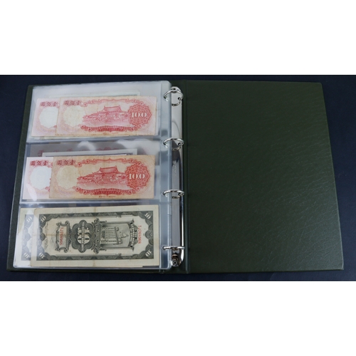 503 - China (64), collection in album including Singkiang Provincial Government 100 Cash issued 1932 (Pick... 