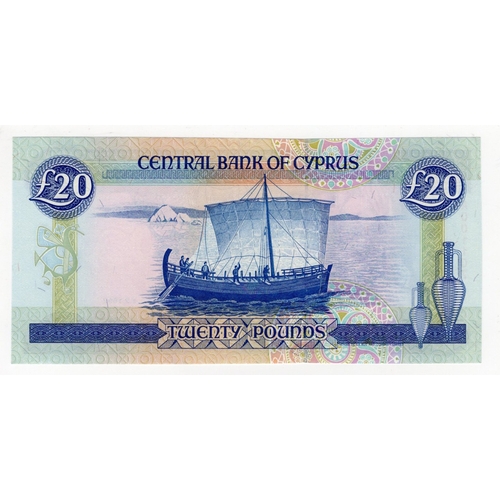 530 - Cyprus 20 Pounds dated 1st February 1992, ERROR note 'YIRMI' without dots over, LOW serial number, s... 