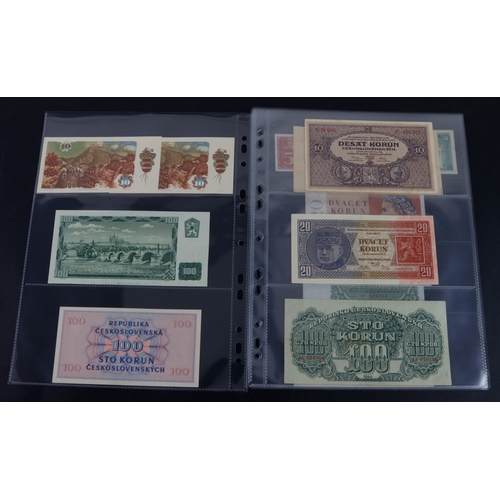 534 - Czechoslovakia (15), 100 Korun dated 1945, 100 Korun dated 1961, 10 Korun dated 1986 (2) a consecuti... 