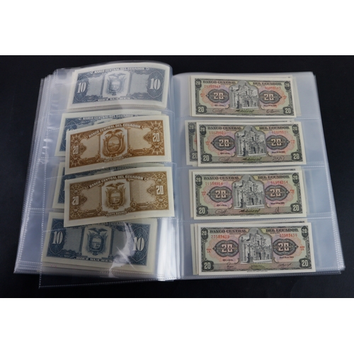 546 - Ecuador (87), a very high grade collection in album sleeves, a wide variety of dates and signature c... 