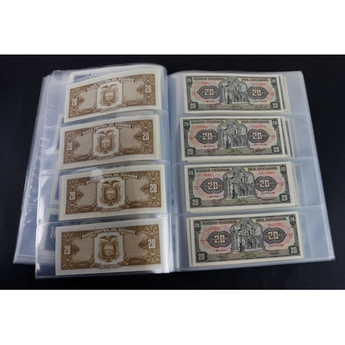 546 - Ecuador (87), a very high grade collection in album sleeves, a wide variety of dates and signature c... 