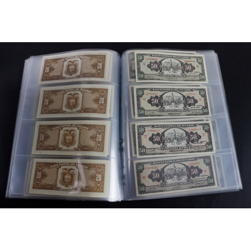 546 - Ecuador (87), a very high grade collection in album sleeves, a wide variety of dates and signature c... 