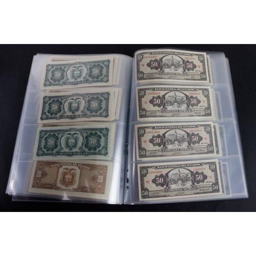 546 - Ecuador (87), a very high grade collection in album sleeves, a wide variety of dates and signature c... 