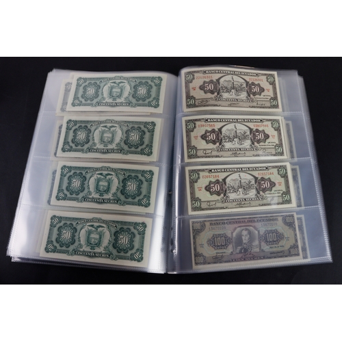 546 - Ecuador (87), a very high grade collection in album sleeves, a wide variety of dates and signature c... 