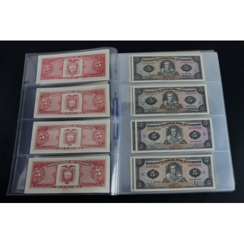 546 - Ecuador (87), a very high grade collection in album sleeves, a wide variety of dates and signature c... 