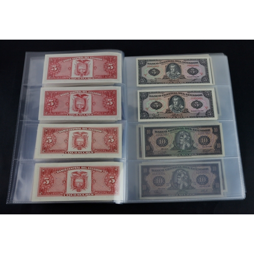 546 - Ecuador (87), a very high grade collection in album sleeves, a wide variety of dates and signature c... 