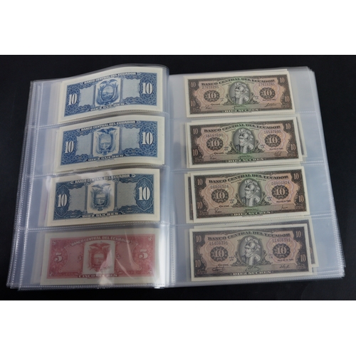 546 - Ecuador (87), a very high grade collection in album sleeves, a wide variety of dates and signature c... 