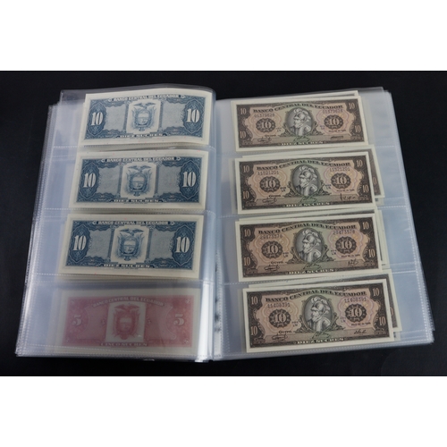 546 - Ecuador (87), a very high grade collection in album sleeves, a wide variety of dates and signature c... 