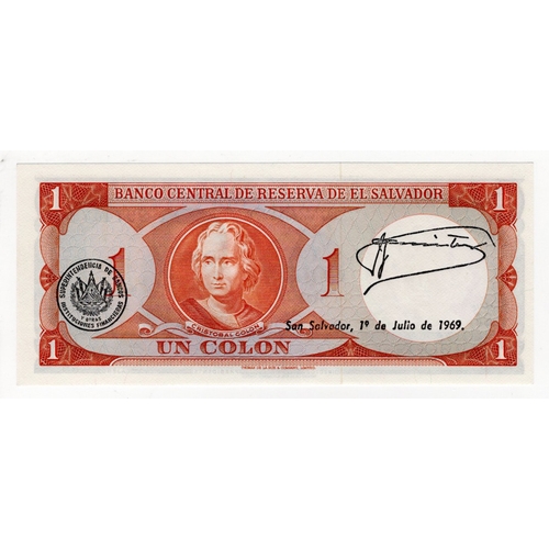 565 - El Salvador 1 Colon dated 20th June 1967, Commemorative note '200th Anniversary of birth of Jose Sim... 