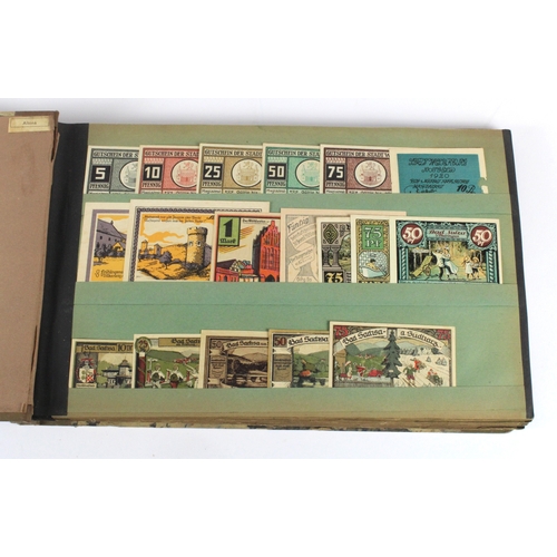 600 - Germany Notgeld & Grossgeld collection (420+) in notgeld album, many full town and city sets, plus a... 