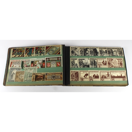 600 - Germany Notgeld & Grossgeld collection (420+) in notgeld album, many full town and city sets, plus a... 