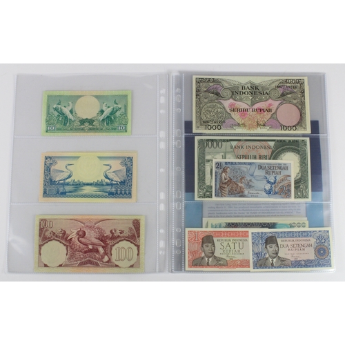 634 - Indonesia (22), high grade group including 5 Rupiah 1952, 1000 Rupiah 1959, 10000 Rupiah 1964, 50000... 