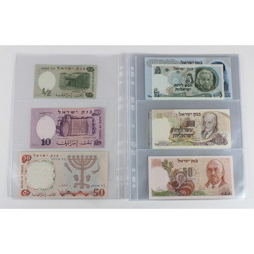 639 - Israel (29), a collection of high grade notes in album sleeves, including 50 Lirot 1958, 100 Lirot 1... 