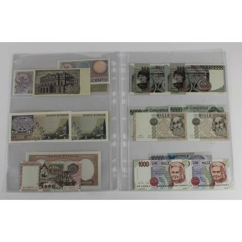 645 - Italy (23), a small collection in high grade including 1000 Lire dated 1965, 10000 Lire dated 1973, ... 