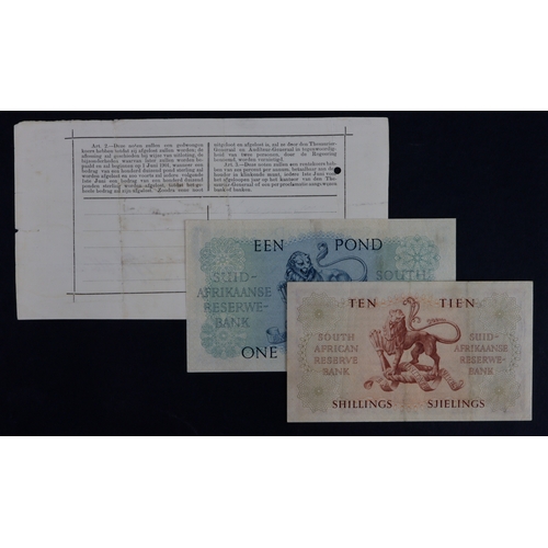 836 - South Africa (3), 1 Pound dated 1st April 1901, Gouvernments Noot Een Pond, Pietersburg issue, these... 