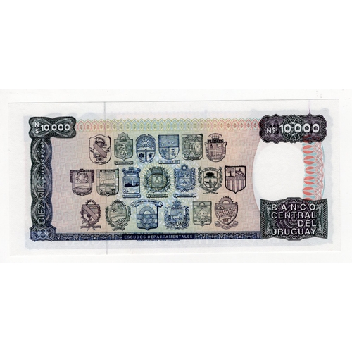 910 - Uruguay 10,000 Pesos issued 1987, series C, serial No. 10861399 (BNB B531c, Pick67b) Uncirculated