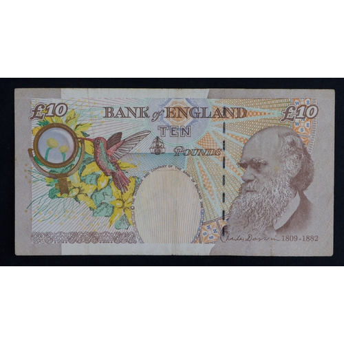 93 - Lowther 10 Pounds (B392) issued 2000, rare EXPERIMENTAL note, serial MH05 996929 (B392) pressed Fine... 