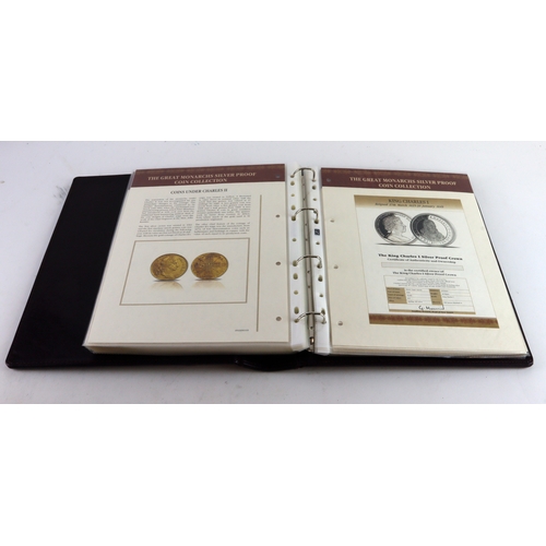 505 - British Virgin Islands Ten Dollars. A Twenty-four coin set 'The Great Monarchs Silver Proof Collecti... 