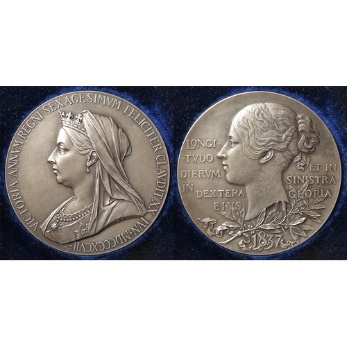 799 - British Commemorative Medal, silver d.55.5mm, 83.1g: Diamond Jubilee of Queen Victoria 1897, officia... 