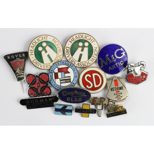 935 - Transport related enamel badges (fifteen in all approx)