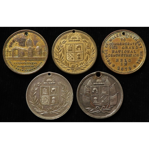 949 - Australian Commemorative Medals (5) Sydney Garden Palace First International Exhibition 1879-80 meda... 