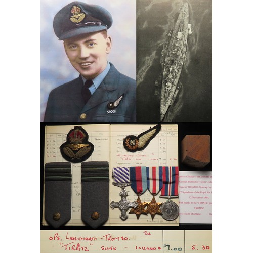 680 - Distinguished Flying Cross group mounted as worn - DFC dated 1945 with original case, 1939-45 Star w... 