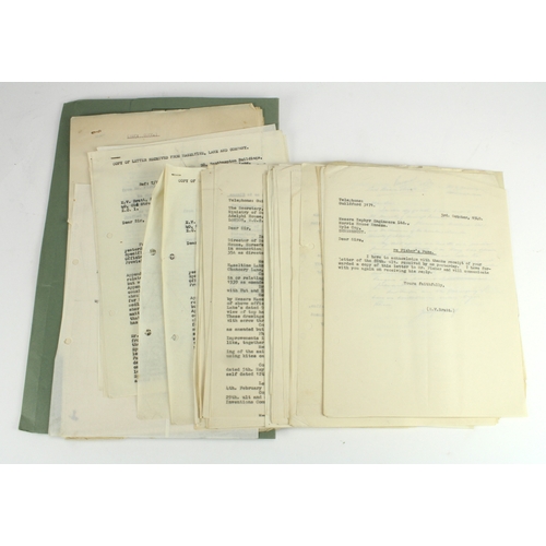 534 - WW2 scarce set of documents relating to the design and production of the Fishers fuse including lett... 