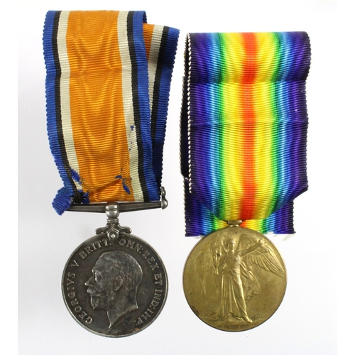 634 - BWM & Victory Medal (424265 Pte H E Bunnett 28th Canadian Infantry) Died 6/11/1917. On the Ypres Mem... 