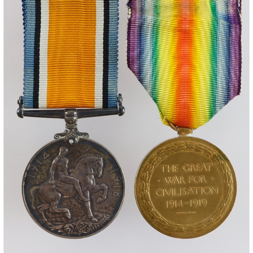 635 - BWM & Victory Medal (48115 Pte J B Jones S.Staff.R.) Prisoner of War Kemmel 26/4/1918, captured with... 