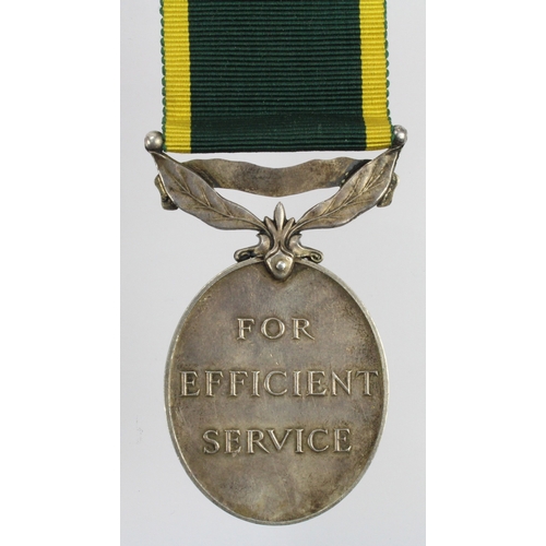 683 - Efficiency Medal GVI with Territorial clasp  (1478791 Pte J S A Kent ACC)