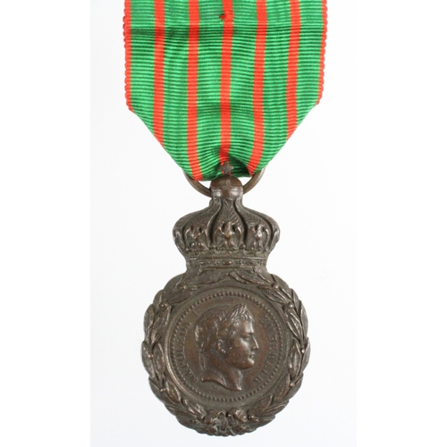 691 - France Medaile of Saint Helene 1821 for Napoleons Veterans of his many campaigns upto Waterloo.