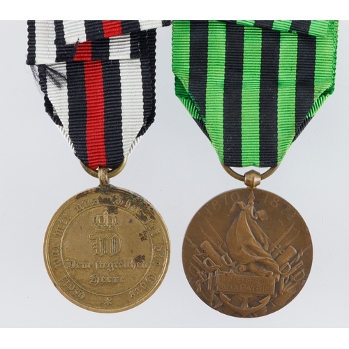692 - Franco Prussian War 1870-1871 medals French and Prussian.