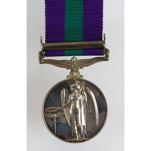 706 - GSM GVI with Palestine 1945-48 clasp (14346620 Pte W G Diggens E.Yorks)