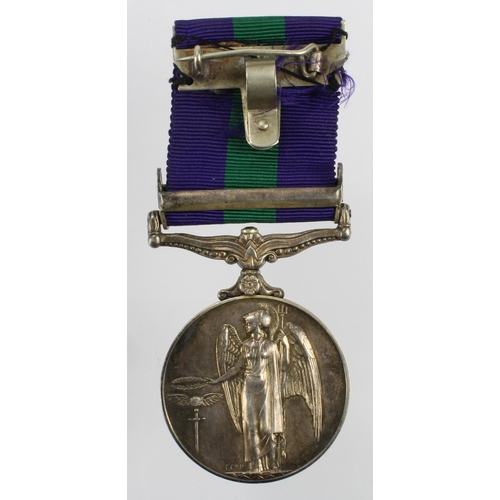 709 - GSM QE2 with Cyprus clasp (23442028 Gnr D K Saberton RA)