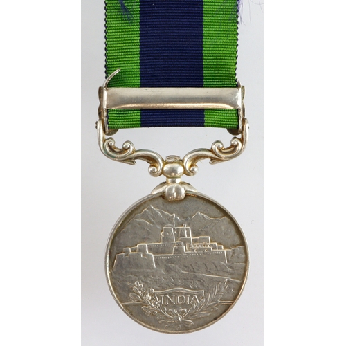 716 - IGS GV with Afghanistan NWF 1919 clasp (12696 Pte H Webber S.Wales. Bordrs) served 4th Bn. Born Exmo... 
