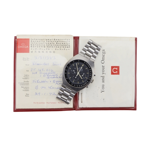 645 - Omega Speedmaster Mark II stainless steel gents manual wind chronograph wristwatch, ref. 145.014, ci... 