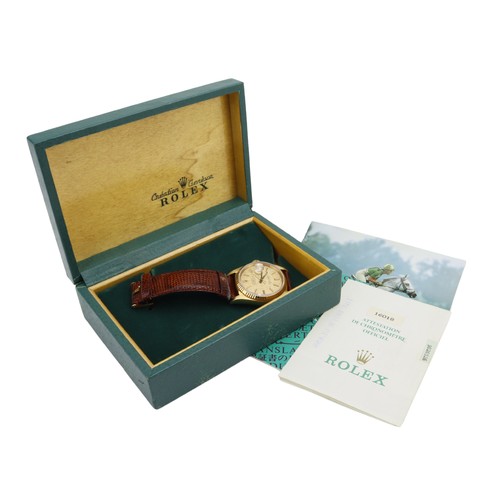660 - Rolex Oyster Perpetual Datejust 18ct yellow gold gents wristwatch, ref. 16018, serial. 9826xxx, circ... 