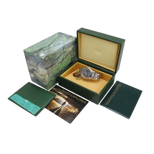 674 - Rolex Oyster Perpetual Explorer stainless steel gents wristwatch, ref. 114270, K987xxx, circa 2001/0... 