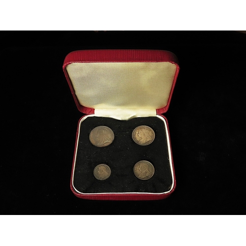 114 - Maundy Set 1896 toned nFDC with a 20thC case.