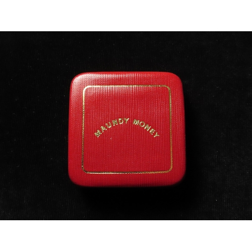 114 - Maundy Set 1896 toned nFDC with a 20thC case.