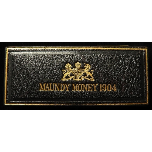 118 - Maundy Set 1904 iridescent aFDC with an original dated case.