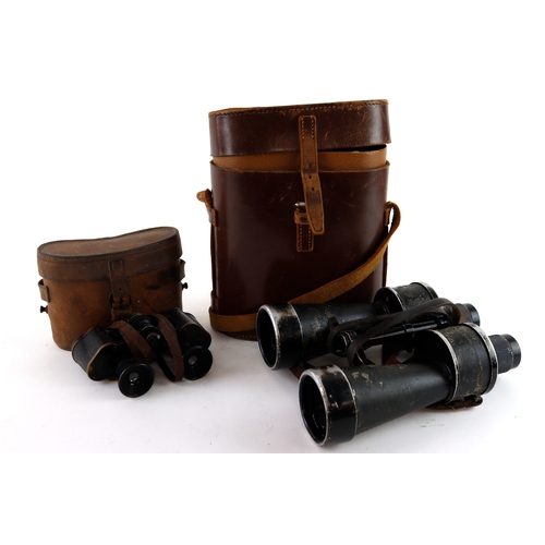 1408 - WW2 German Costal Artillery Kriegsmarine Binoculars, nicely marked with another German made pair of ... 